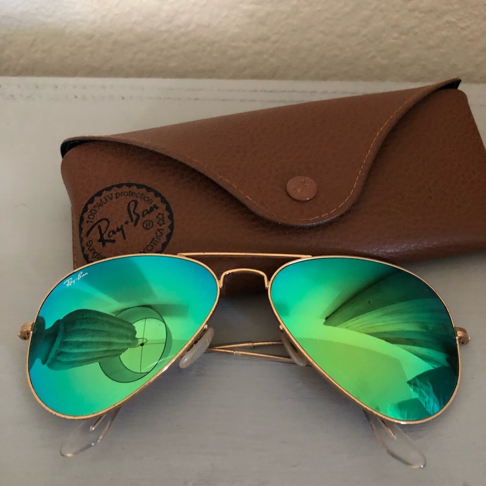 Ray Ban, Aviator Flash Lenses Green